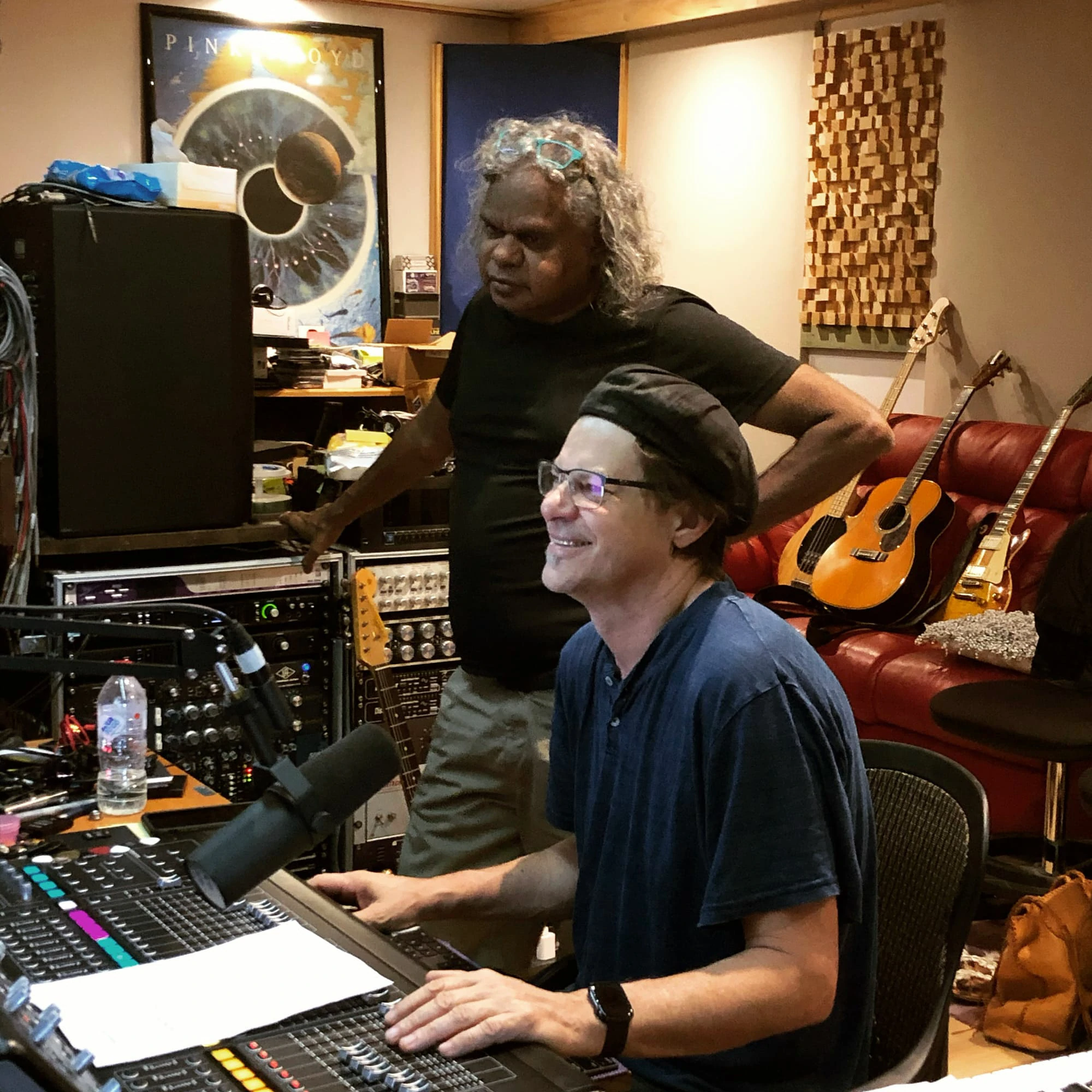 Scott & Rusty in studio control room